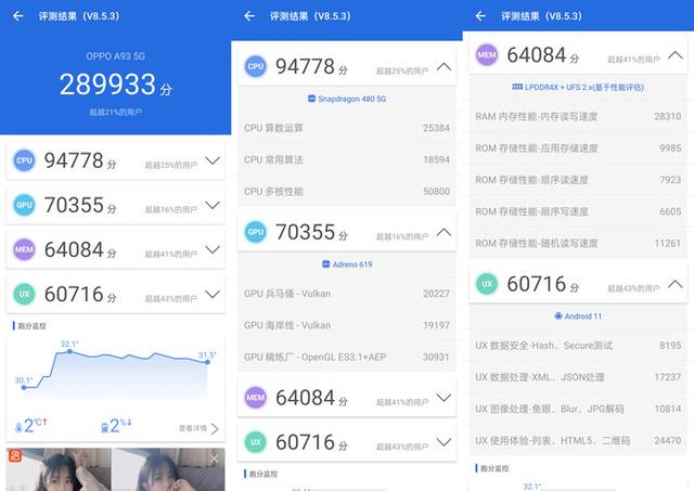 OPPO A93 5G手机评测：8+256大内存 4770mAh大电池