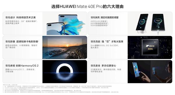 售价6499元，支持5G，华为Mate 40E Pro上架