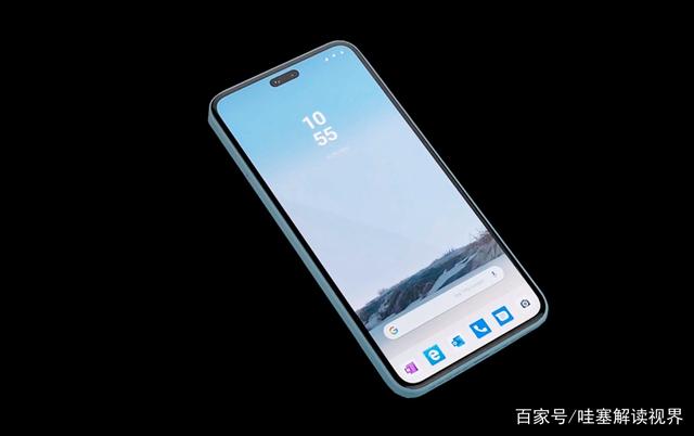 微软5G新手机首曝！长得像iPhone14，或配备Win11系统软件