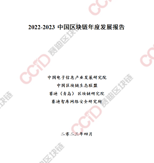 2022-2023 中国区块链年度发展报告