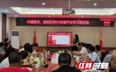 湖南首個(gè)“黨建學(xué)習(xí)+5G+智慧大屏”融合案例落地塘村鎮(zhèn)