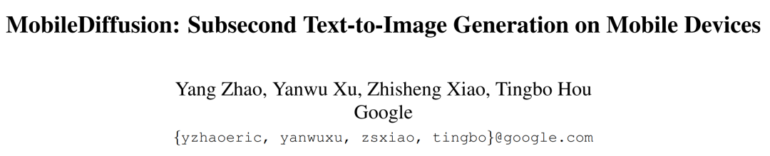 手机上0.2秒出图、当前速度之最，谷歌打造超快扩散模型MobileDiffusion – AI新智界
