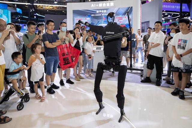 新华全媒+｜上海：在人工智能大会上感受科技之美(2)