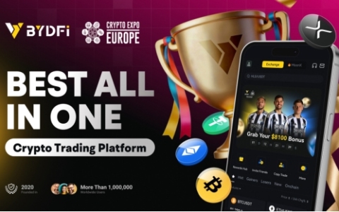 BYDFi 获评 Crypto Expo Europe 最佳一体化加密交易平台
